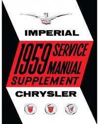 1959 Chrysler & Imperial Shop Manual Supplement