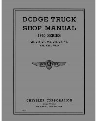 1940 Dodge Truck Shop Manual