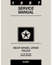 1987 Dodge D/W 100-350 Ramcharger Service Manual