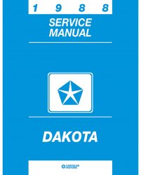 1988 Dodge Dakota Service Manual
