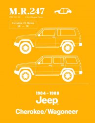 1984-1988 Jeep Cherokee Wagoneer Body Service Manual - M.R. 247