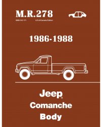 1986-1988 Jeep Comanche Body Service Manual