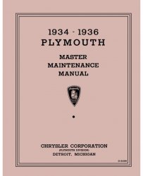 1934-1936 Plymouth Master Maintenance Manual