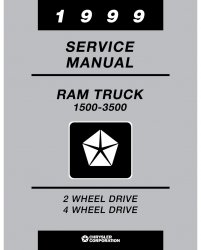 1999 Dodge RAM 1500-3500 Truck Service Manual
