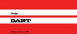 1969 Dodge Dart Instruktionsbok