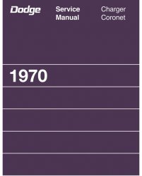 1970 Dodge Charger & Coronet Service Manual