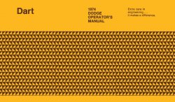 1974 Dodge Dart Instruktionsbok