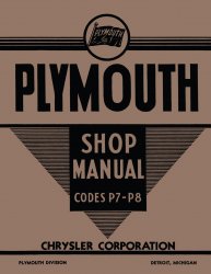 1939 Plymouth Shop Manual P7 - P8