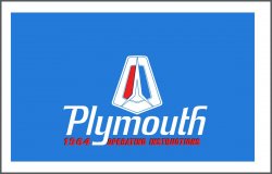 1964 Plymouth Instruktionsbok
