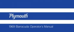 1969 Plymouth Barracuda Instruktionsbok