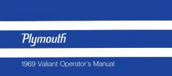 1969 Plymouth Valiant Instruktionsbok