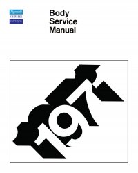 1971 Plymouth Chrysler Imperial Body Service Manual