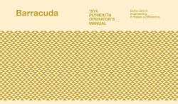 1974 Plymouth Barracuda Instruktionsbok