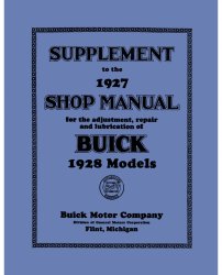 1928 Buick Shop Manual Supplement