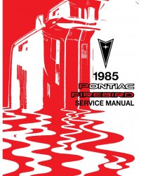 1985 Pontiac Firebird Service Manual