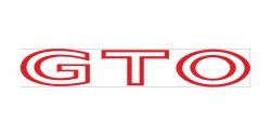 Dekal GTO röd 1968-73