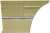 1968-69 Dörrpanel bak STD Holiday Coupe