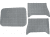 Bagagerumsmatta Impala 2 dr HT 1962-64