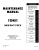 1961 Mercury Maintenance Manual