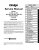 1971-1972 Dodge Motor Home Chassis Service Manual