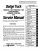 1965 Dodge Truck 100-700 Service Manual
