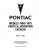 1968-1975 Pontiac Chassis & Body Parts and Illustrations Catalogs