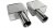 Avgas ändrör(Exhaust extensions) i rostfritt stål, Corvette 1970-72