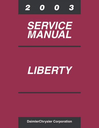 2003 Jeep Liberty Service Manual Service och reparationshandbok