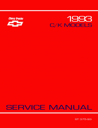 1993 Chevrolet C-K Models Service Manual