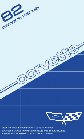 1982 Chevrolet Corvette Owner's Manual