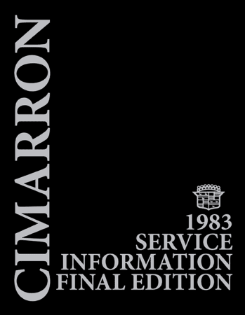 1983 Cadillac Cimarron Shop Manual