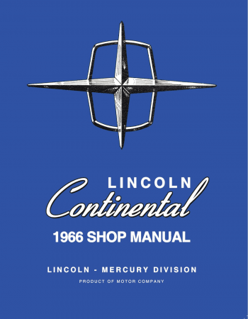 1966 Lincoln Continental Shop Manual