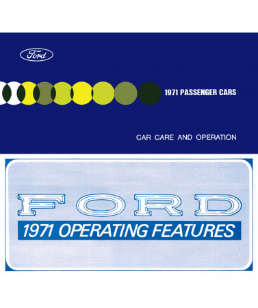 1971 Ford Custom, LTD & Galaxie Owner's Manual