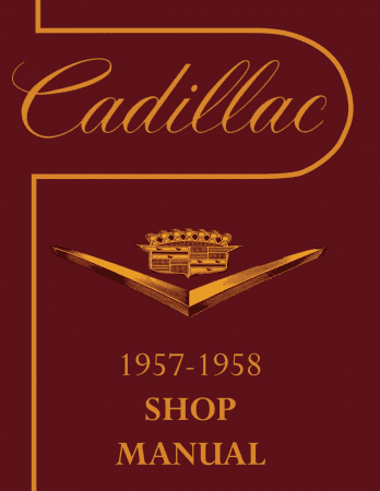 1957-1958 Cadillac Shop Manual Service och reparationsbok