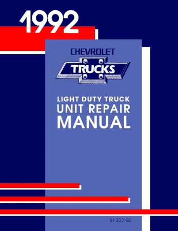 1992 Chevrolet Light Duty Truck Unit Repair Manual