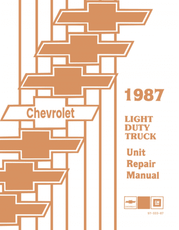 1987 Chevrolet Light Duty Truck Unit Repair Manual