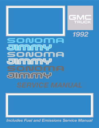 1992 GMC Sonoma Truck & Jimmy Service Manual