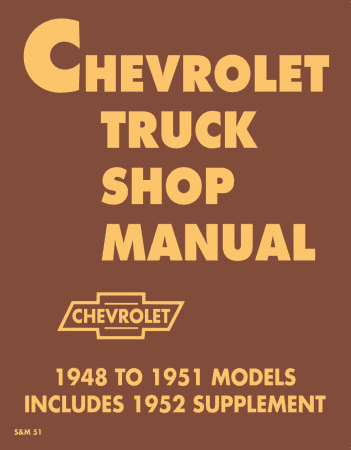 1948-1953 Chevy Truck Shop Manual (includes 1952 Supplement)
