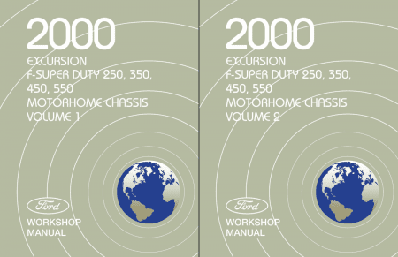 2000 Ford F-Super Duty 250, 350, 450, 550, Motorhome, Excursion Workshop Manual
