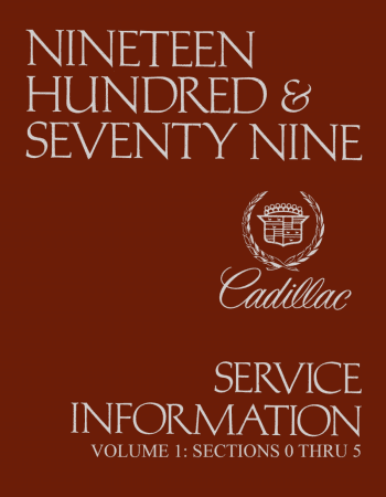 1979 Cadillac service manual