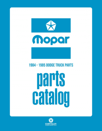 Dodge LD Truck, Ramcharger & Van Parts Catalog