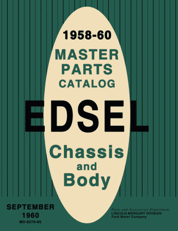 1958-1960 Edsel Master Parts Catalog