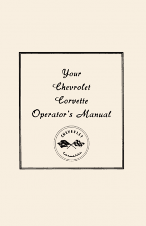 1953 - 1955 Chevrolet Corvette Owner's Manual