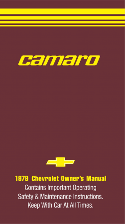 1979 Chevy Camaro Instruktionsbok