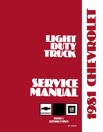 1981 Chevrolet Light Duty Truck Service Manual