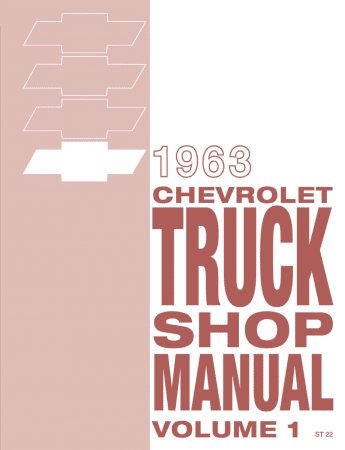 1963 Chevy Truck Shop Manual