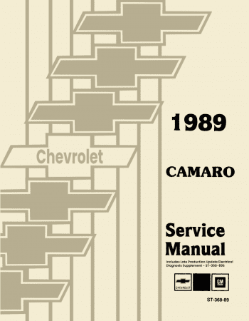 1989 Chevrolet Camaro Service Manual