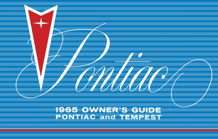 1965 Pontiac Owner's Manual Instruktionsbok i färg