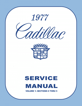 1977 Cadillac Shop Manual