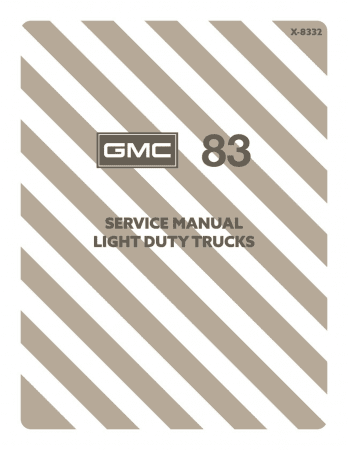 1983 GMC Light Duty Trucks Service Manual